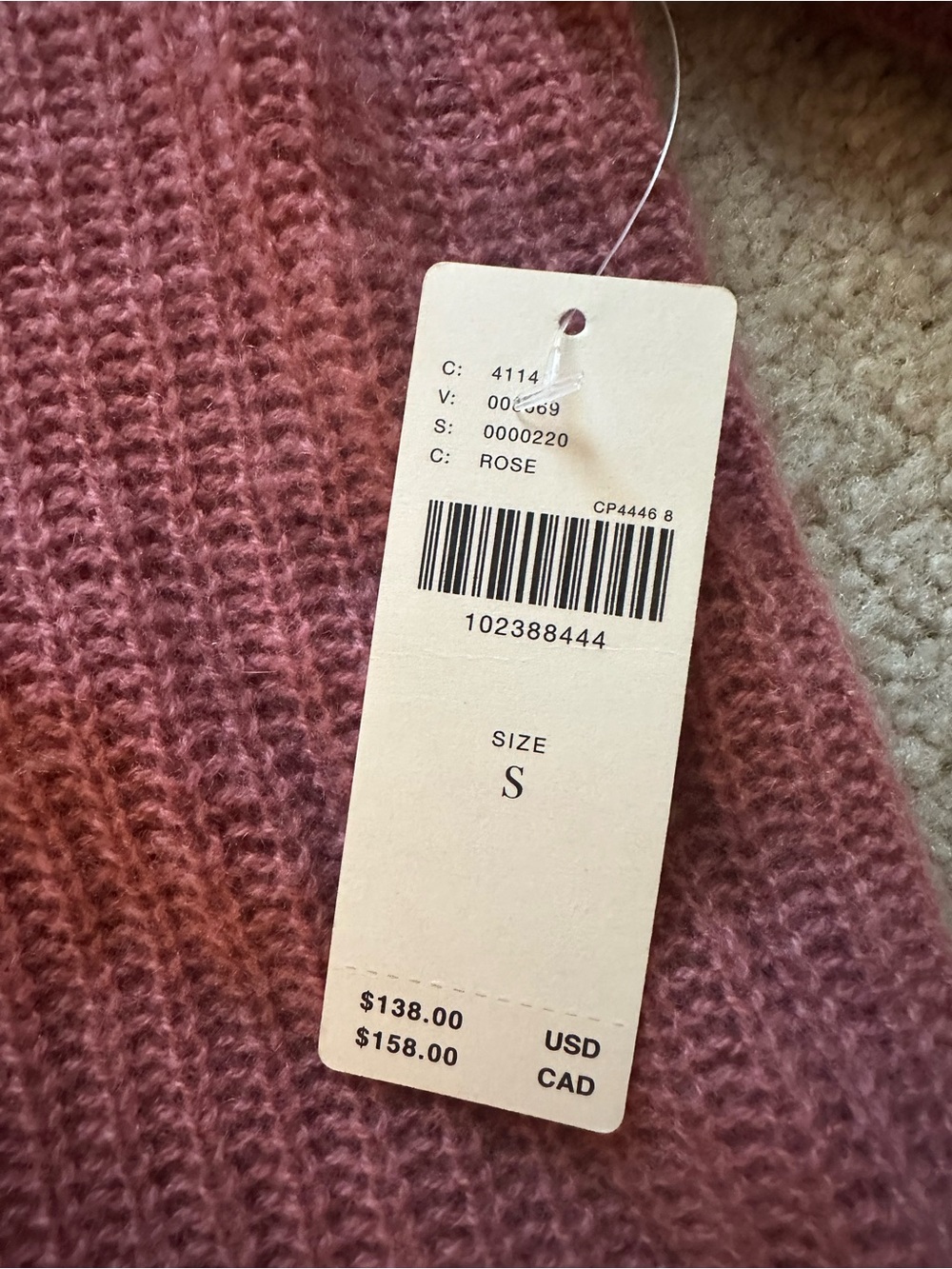 Pilcro Short Sleeve Polo Cashmere Sweater - Picture 4 of 5